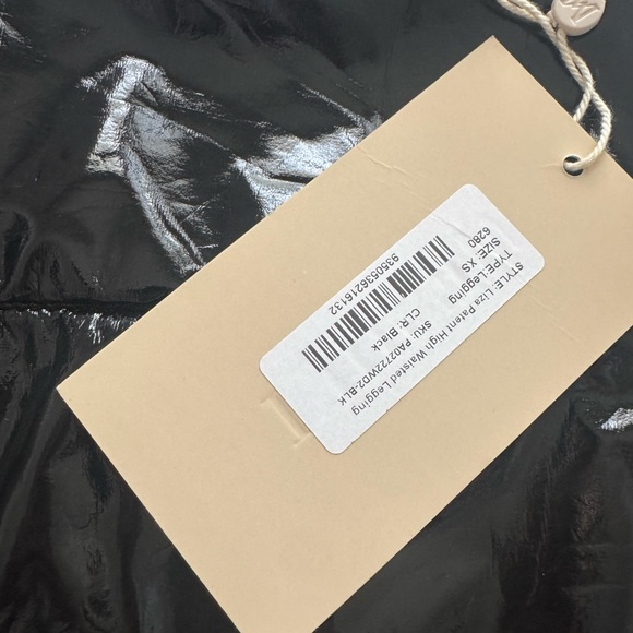 Meshki Glossy Black Pants - Picture 4 of 6